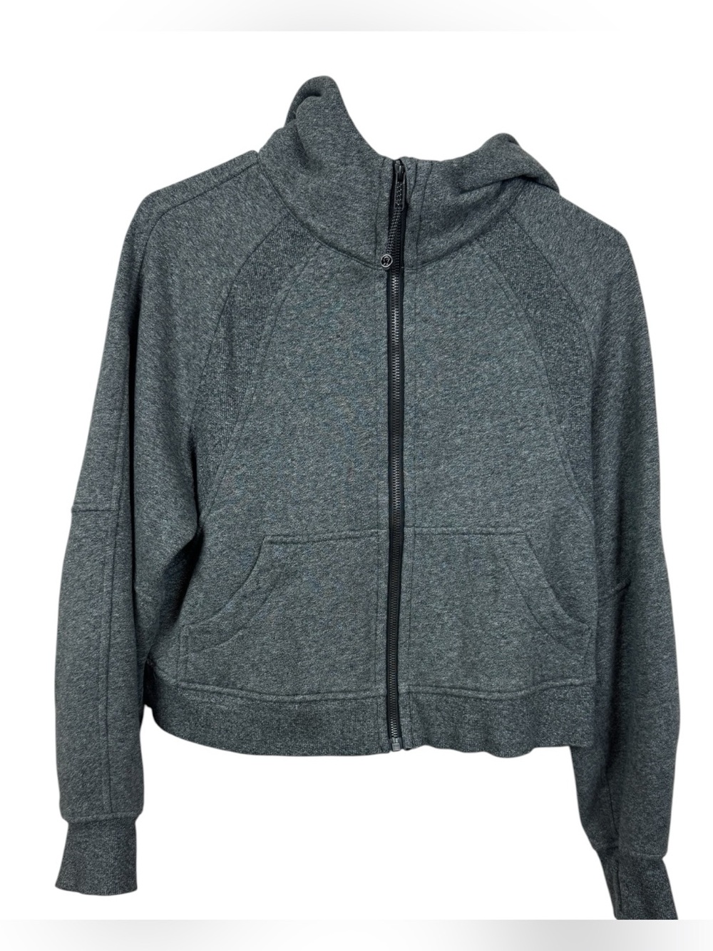 Lululemon Scuba Hoodie Oversized Full Zip Hooded Sweatshirt Fleece Gray XS/S